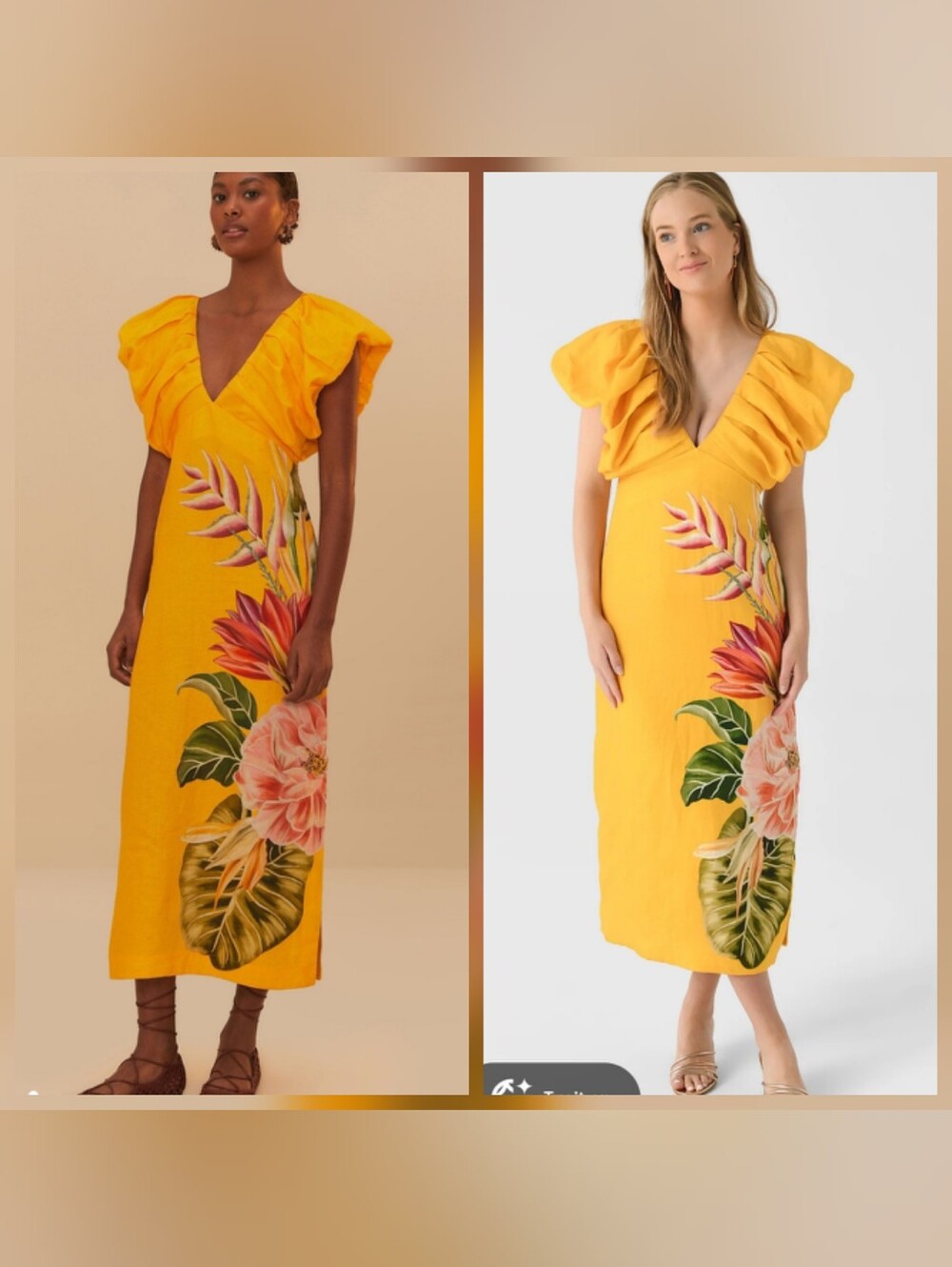 Farm Rio Off White Spring Awakening Mididress
